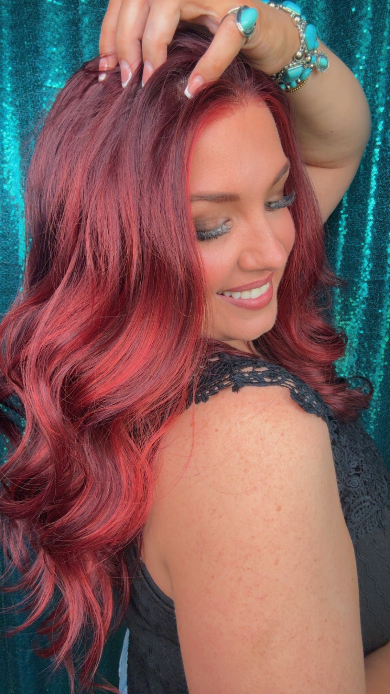 Delilah Bordeaux Flame | 13x4 Free Part | 24”| 130%| Standard only