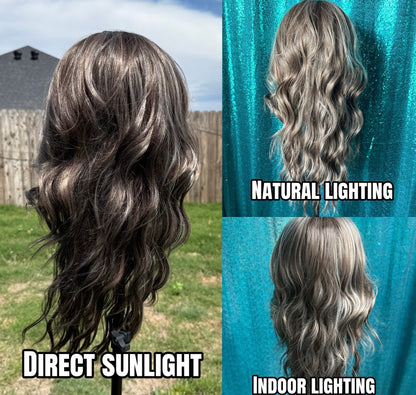 Faith Frosted Latte | 13x4 | Free part Lace Front | 26 in | 130% density | Petite
