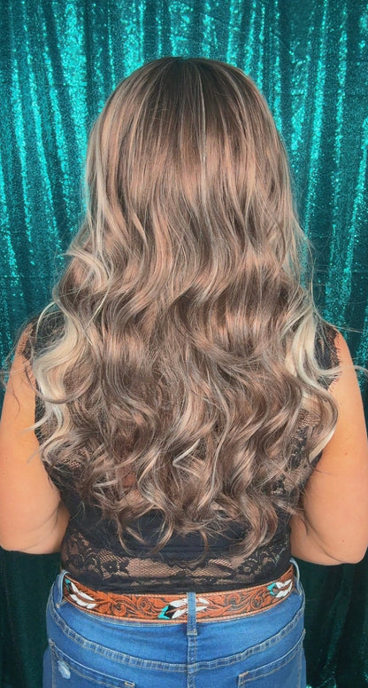 Tilly Smoky Taupe | Lace Front Free Part | 13x4 lace Front wig | 130 % density | Large