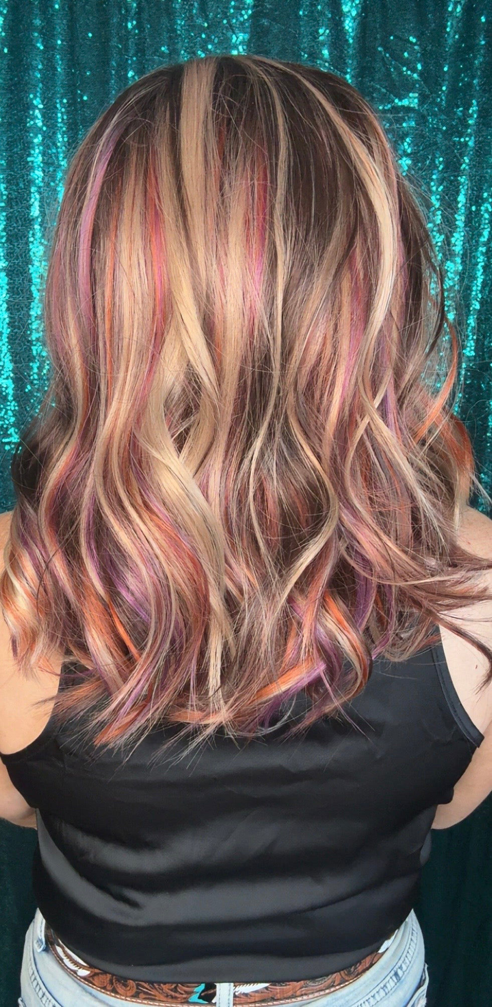 Poppy Sunset Sorbet | 13×4 Free Part | Lace Front | 18 Inches | 130% Density | Synthetic Futura Fiber| Standard