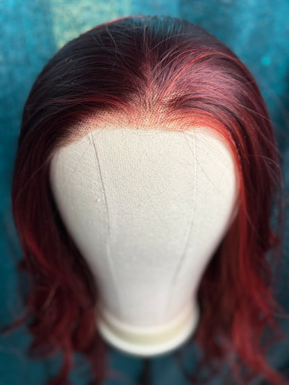 Delilah Bordeaux Flame | 13x4 Free Part | 24”| 130%| Standard only