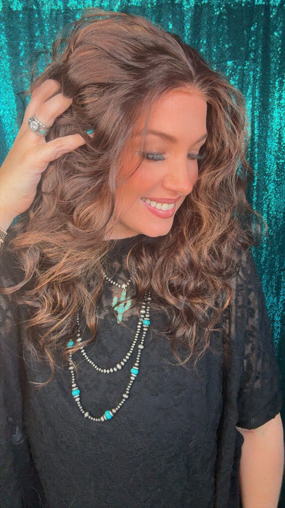 Aubrielle Pecan Truffle | 13×4 Free Part | LaceFront | 22 Inches | 140% Density | Synthetic Futura Fiber | Large