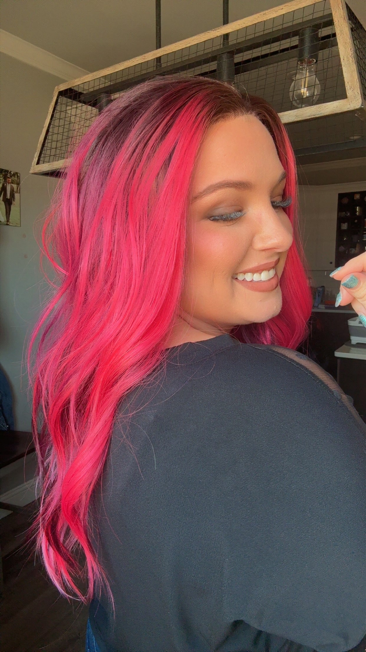 Karma Raspberry Riot standard size lace wig