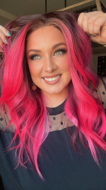 Karma Raspberry Riot standard size lace wig