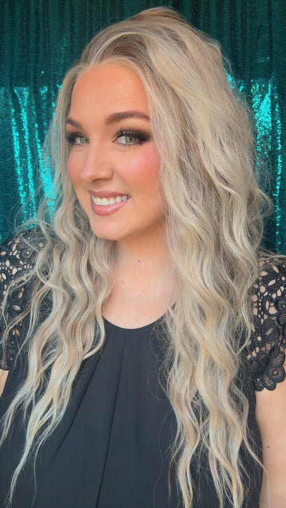 Mckinley Sandstorm Blonde Standard Size Synthetic Lace front Wig 13x4
