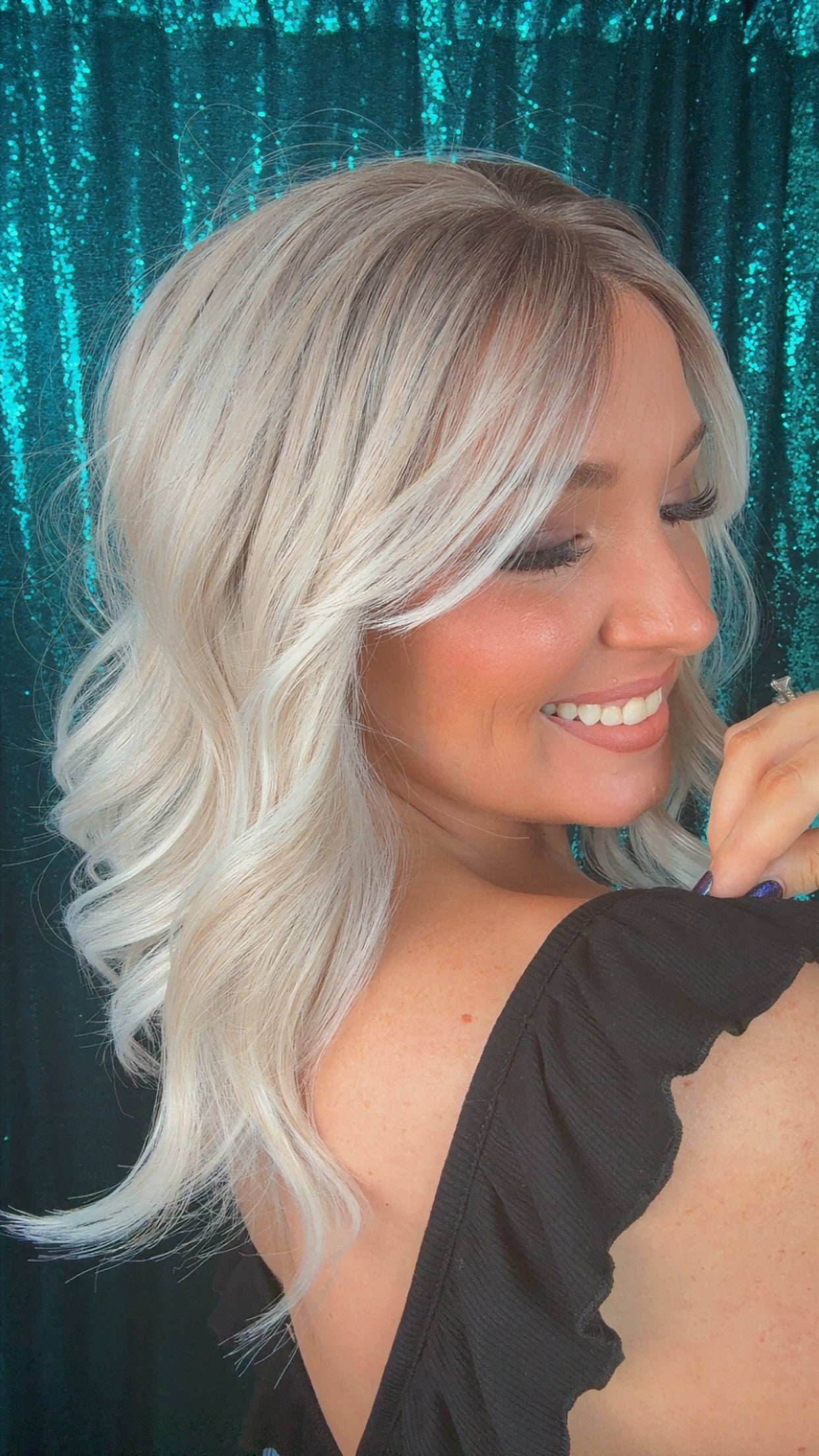 Alison Apricot Blonde | Standard | 13x4 Lace Front | 15 inches | 130% density|  Large