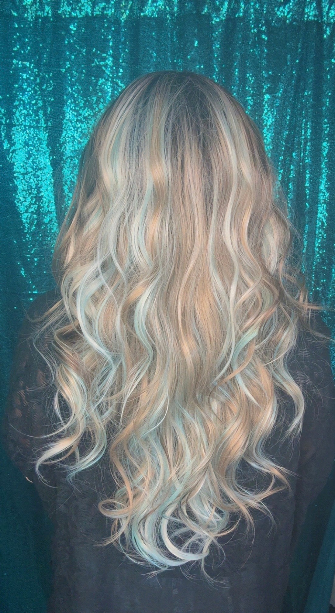 Cadence Turquoise Trail | 13×4 Free Part |Lace Front | 28 Inches | 130% Density |Synthetic Futura Fiber | Standard