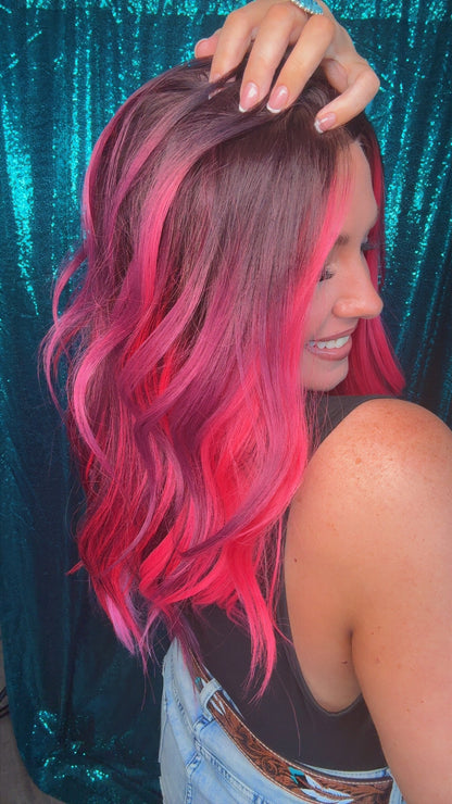 Karma Raspberry Riot | 26 inches | 13 x 4 lace Front | Free Part | 130 density | Standard