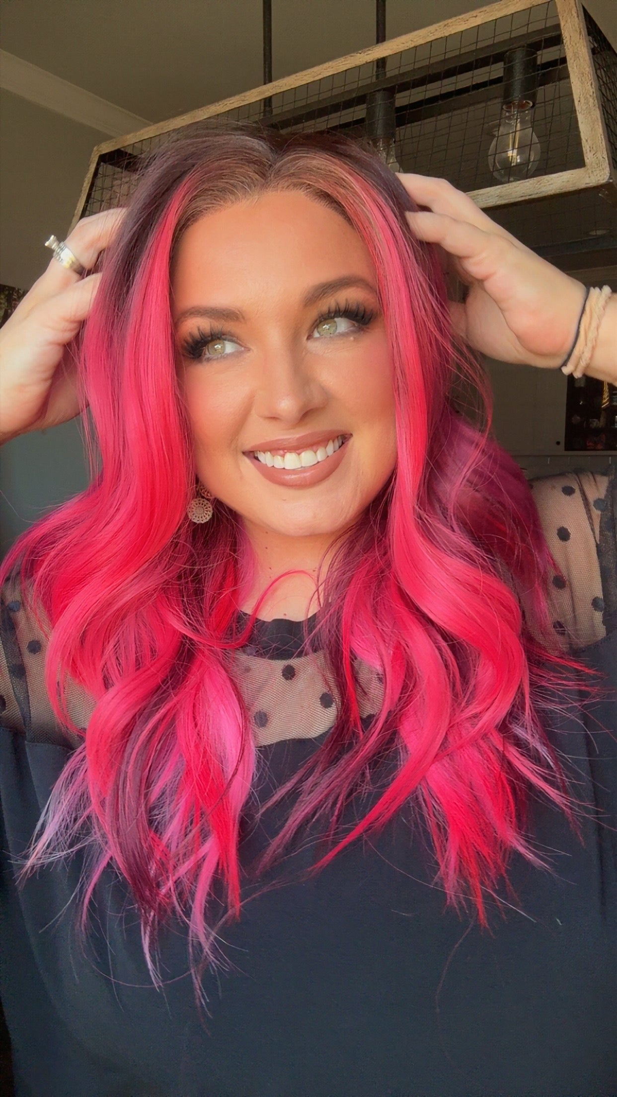 Karma Raspberry Riot standard size lace wig