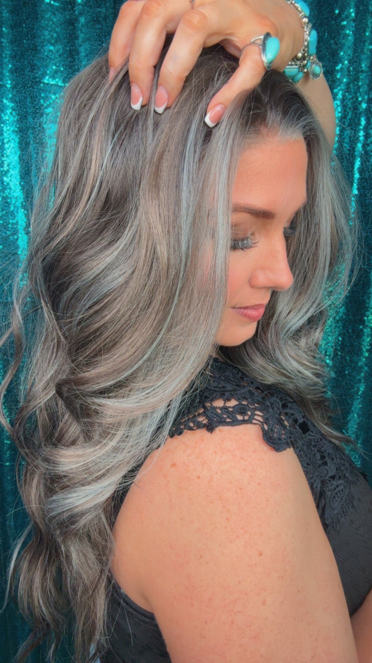 Faith Frosted Latte | 13x4 | Free part Lace Front | 26 in | 130% density | Petite