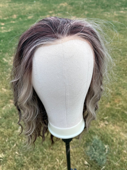 Maddie Caramel Bourbon | 13x4 lace Front | Free Part | 130 % density  26 inches | Petite