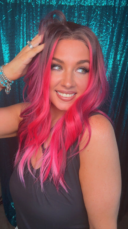 Karma Raspberry Riot | 26 inches | 13 x 4 lace Front | Free Part | 130 density | Standard