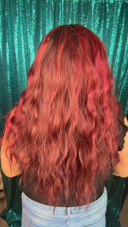 Maddie Cherry Bomb | 13x4 Lace Front | Free Part | 130% density | 26 inches | Standard