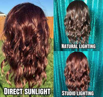 Brianne Crimson Cashmere | 13×4 Free Part | Lace
Front | 24 Inches | 130% Density | Synthetic
Futura Fiber| Standard