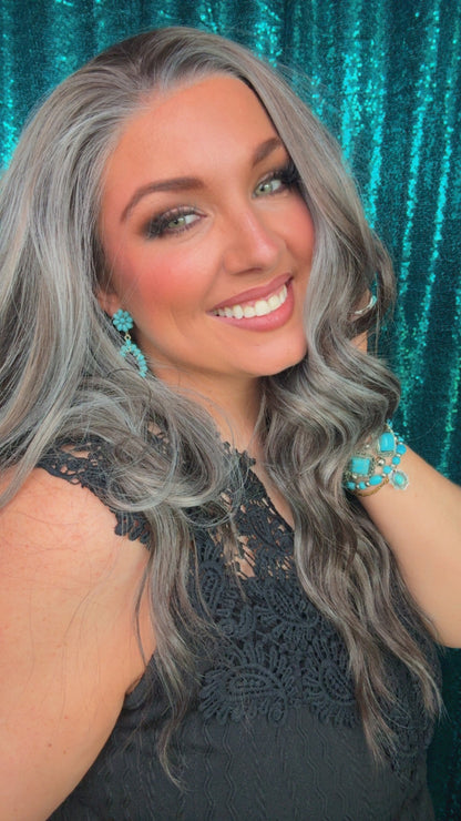 Faith Frosted Latte | 13x4 | Free part Lace Front | 26 in | 130% density | Petite
