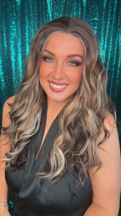 Demi Mocha Champagne | 13×4 Lace Front | 26
Inches | 130% Density | Standard