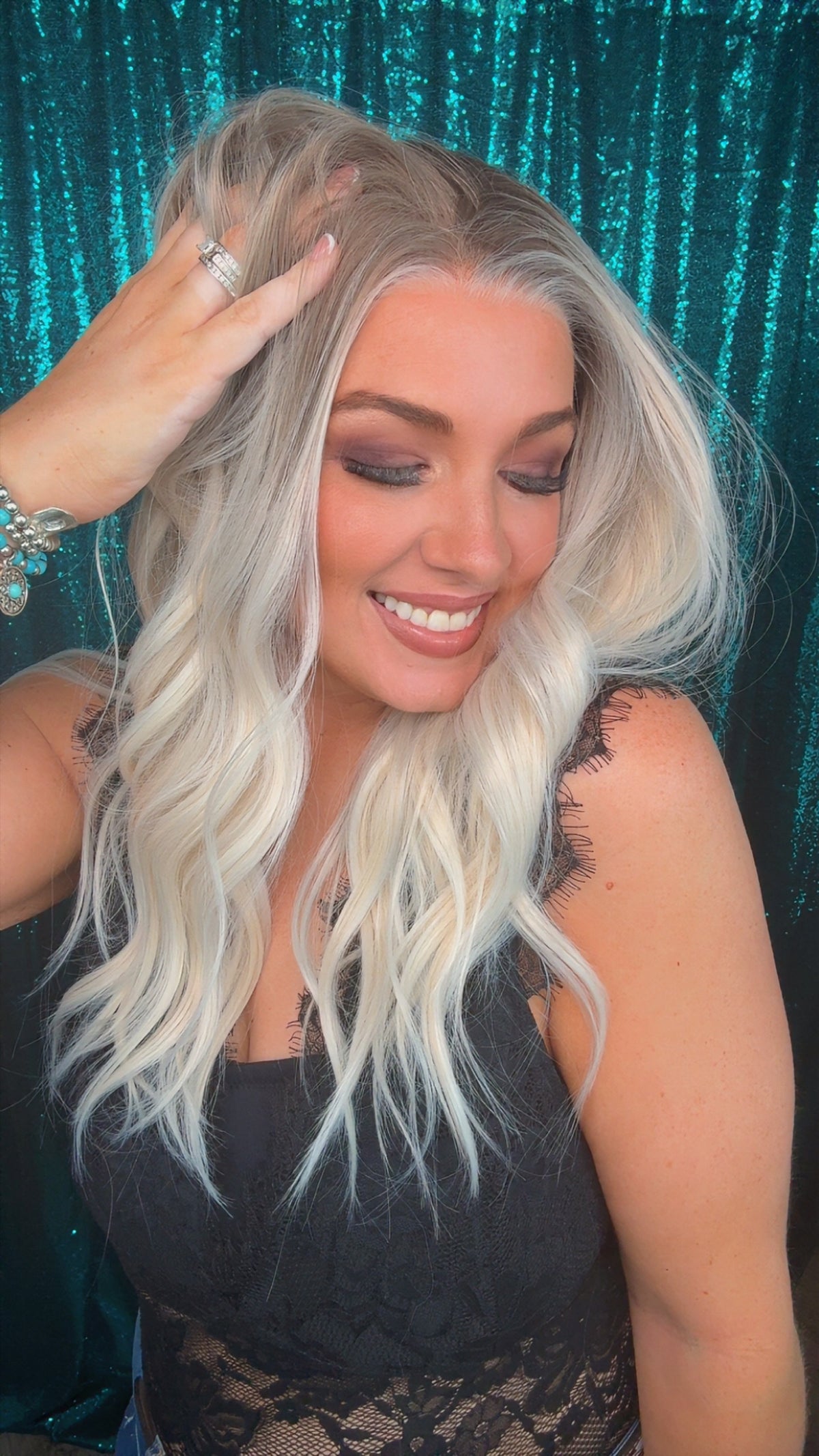 Hannah Cream Blonde — 25” | 13×4  Free Part | Lace Front |130% Density | Large