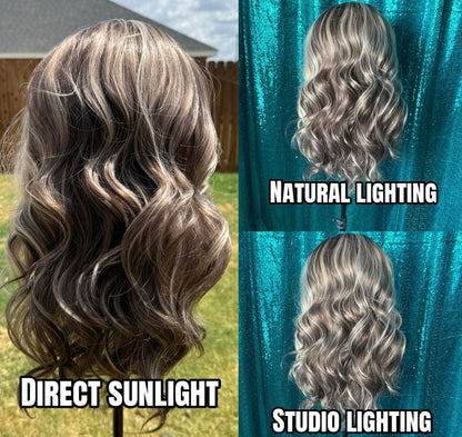 Tilly Smoky Taupe | Lace Front Free Part | 13x4 lace Front wig | 130 % density | Large