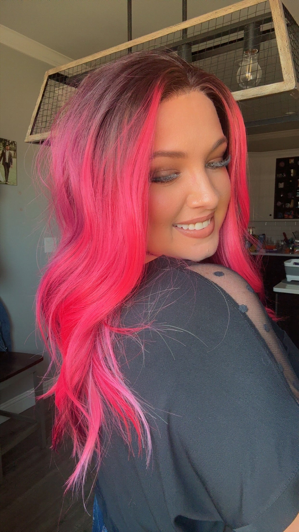 Karma Raspberry Riot standard size lace wig