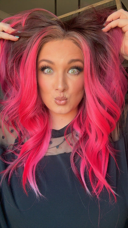 Karma Raspberry Riot standard size lace wig