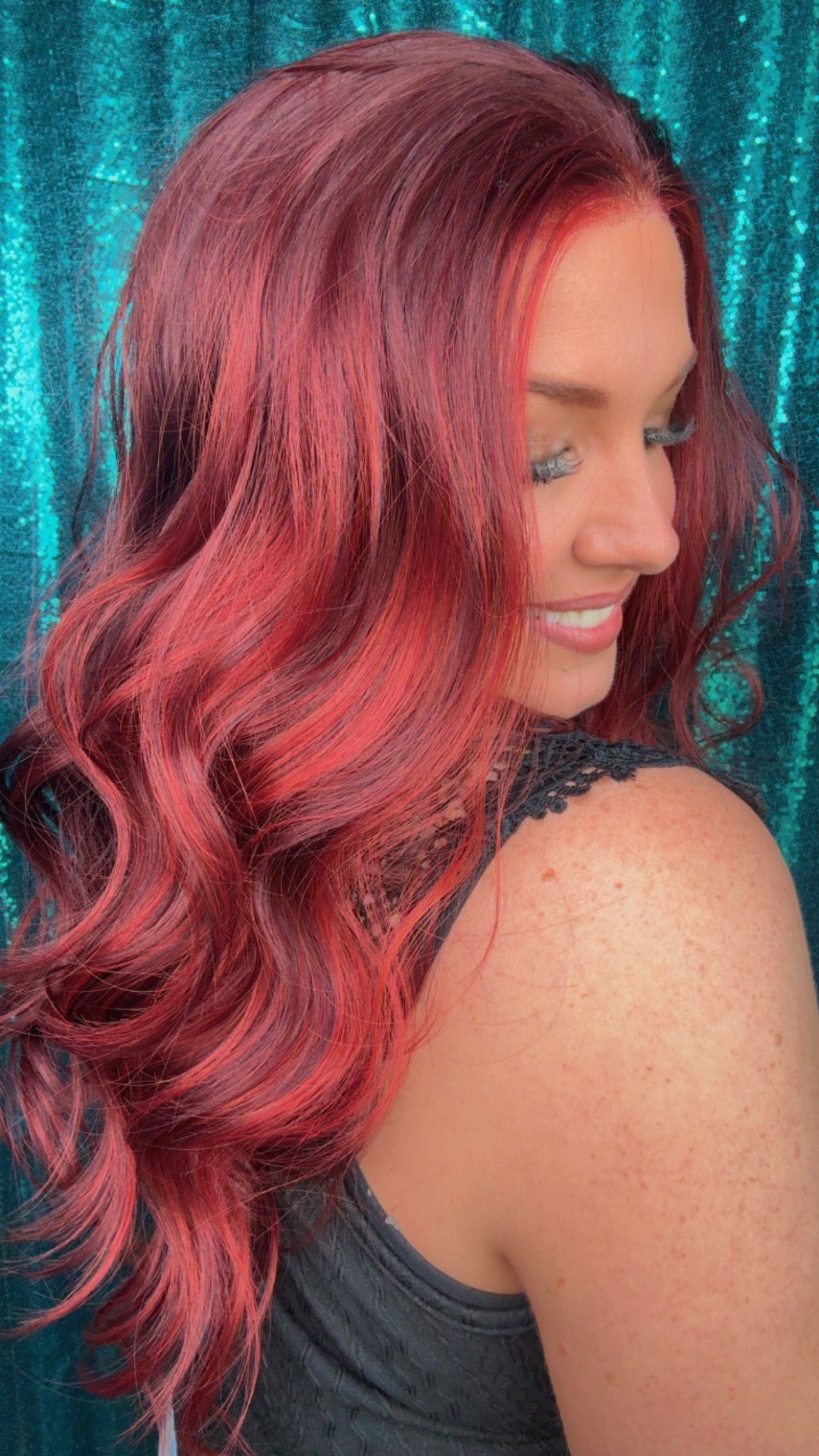 Delilah Bordeaux Flame | 13x4 Free Part | 24”| 130%| Standard only