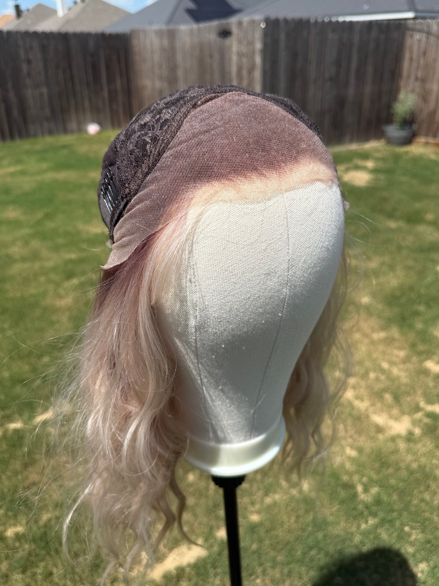Maddie Apricot Silk | 13x4 Lace Front | Free Part| 130% density | 26 inches | Standard