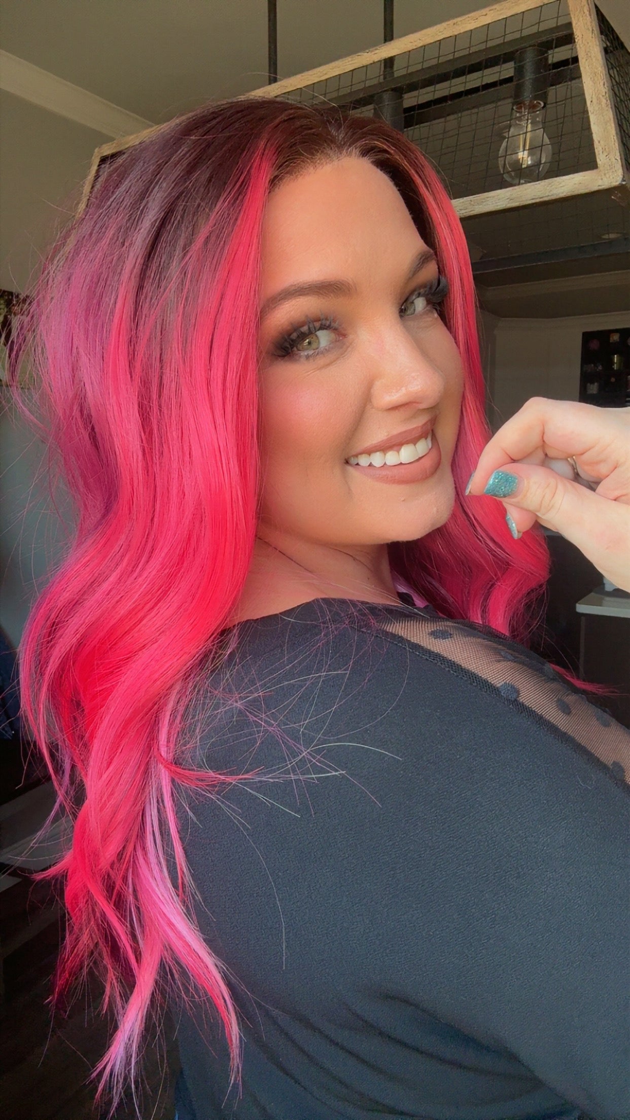 Karma Raspberry Riot standard size lace wig