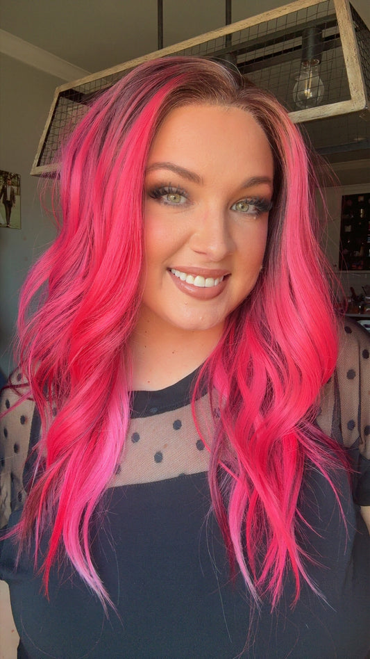 Karma Raspberry Riot standard size lace wig