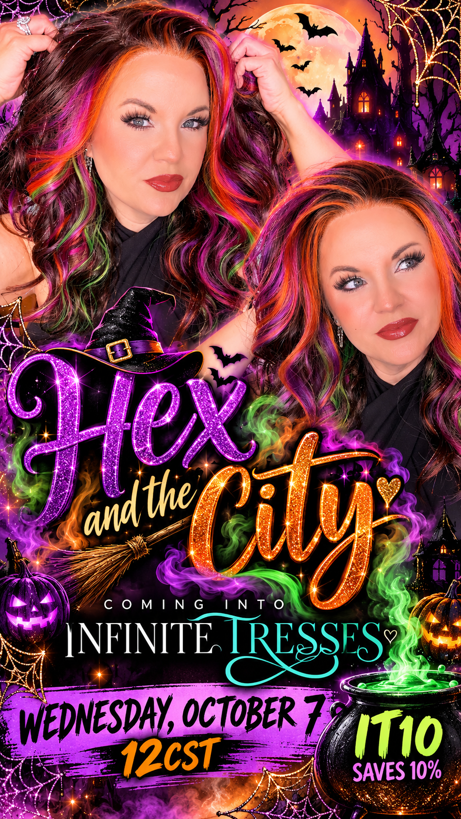 Hex in the City| designed by Kayla W| 22 inches | 13x4 Free Part | Lace Front | 130% density | Petite