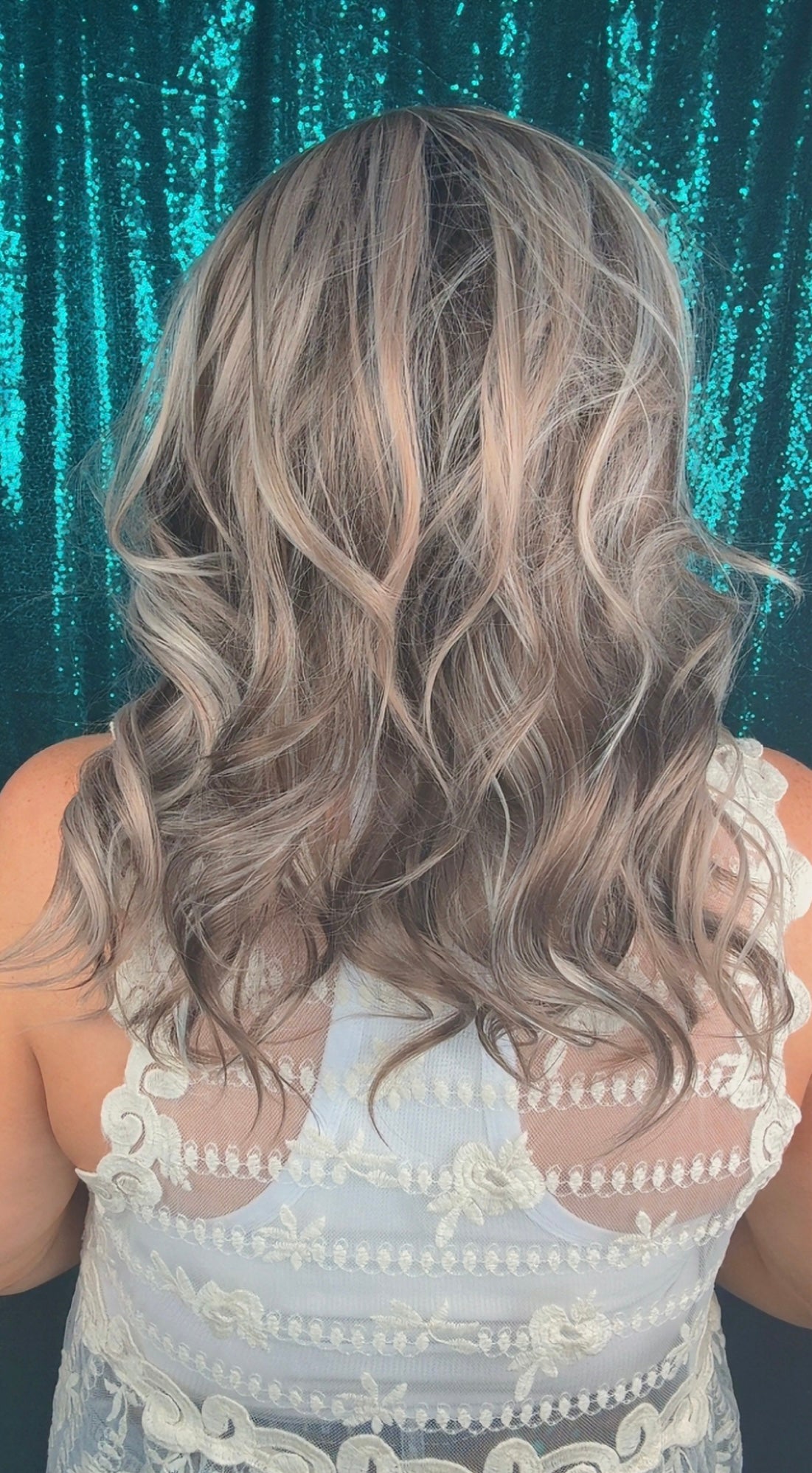 Brighton chiffon Blonde Color Blend | 13x4 Synthetic lace | Free Part | Standard | 18 inches