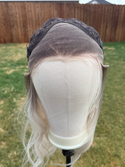 Hannah Cream Blonde — 25” | 13×4  Free Part | Lace Front |130% Density | Large