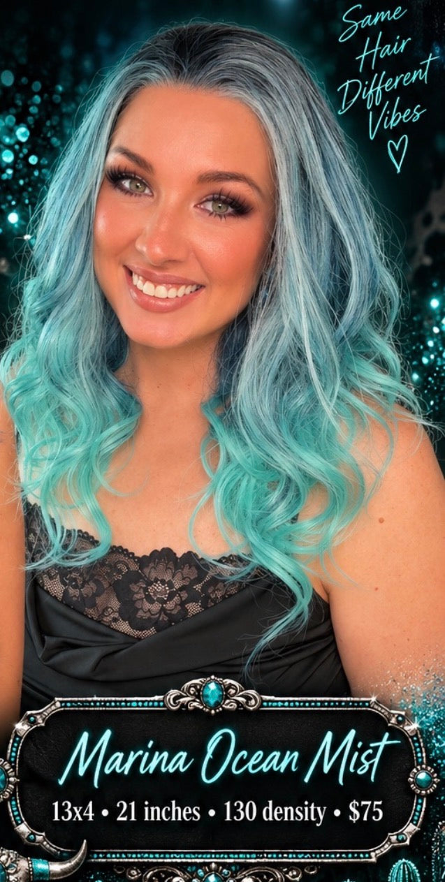 Marina Ocean Mist | 13 x 4 lace front | Free Part | 21 inches | 130 % density | Standard