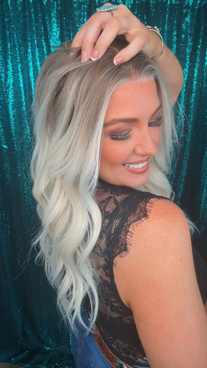 Hannah Cream Blonde — 25” | 13×4  Free Part | Lace Front |130% Density | Large