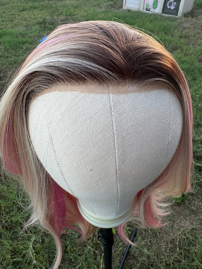 Karen Courageous Blush | 13x4 Free Part | Lace Front | 22 inches | 130% density | Large