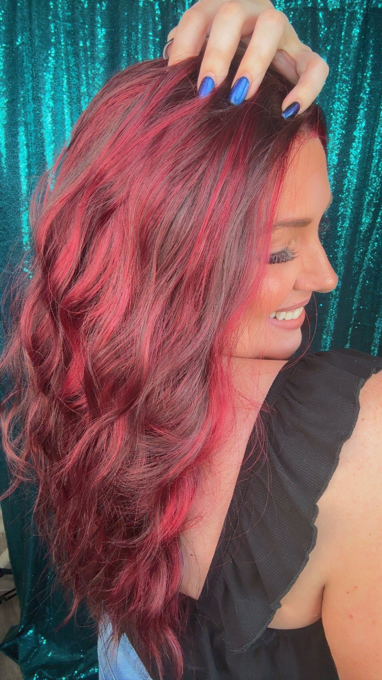 Maddie Cherry Bomb | 13x4 Lace Front | Free Part | 130% density | 26 inches | Standard