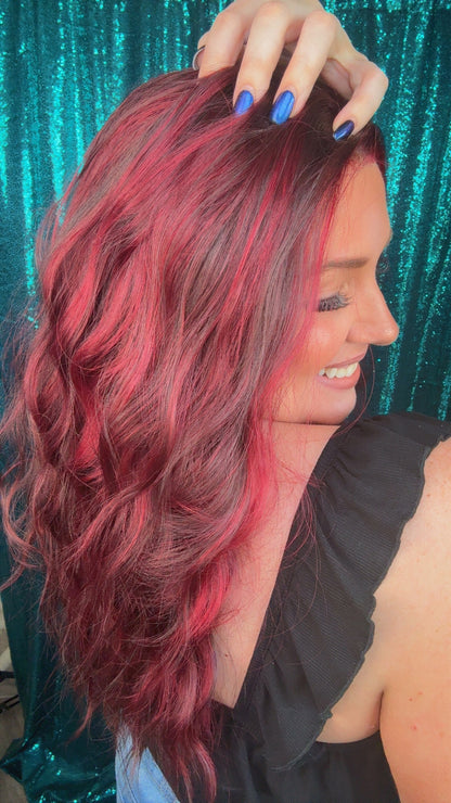 Maddie Cherry Bomb | 13x4 Lace Front | Free Part | 130% density | 26 inches | Standard