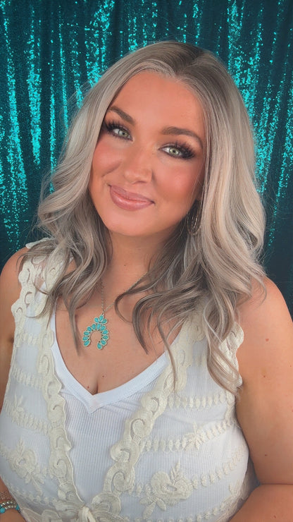 Brighton chiffon Blonde Color Blend | 13x4 Synthetic lace | Free Part | Standard | 18 inches