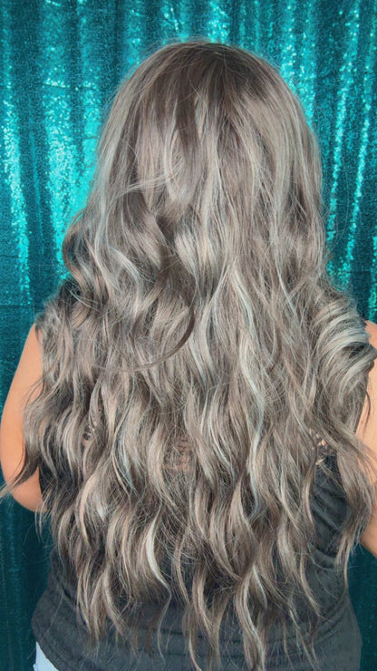Faith Frosted Latte | 13x4 | Free part Lace Front | 26 in | 130% density | Petite