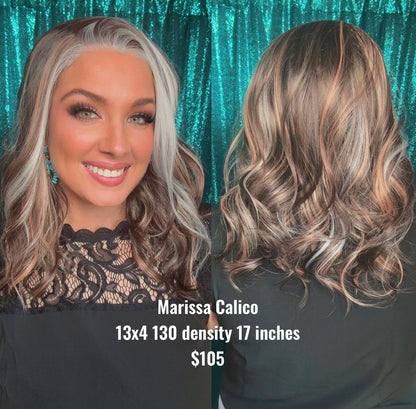 Marissa Calico

✨ Style Specs

13x4 Lace Front|130% Density |17 Inches | Heat-Friendly Synthetic Fiber | Free Part | Standard