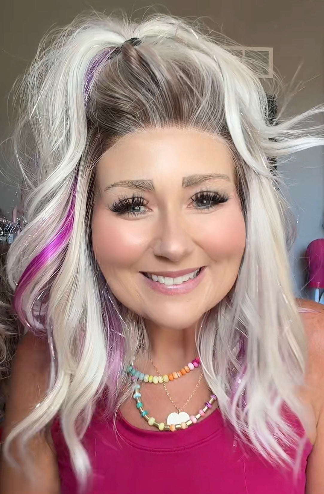 Electric Amethyst | 13x4 | Free Part Lace Front | Synthetic | 20 in| Standard