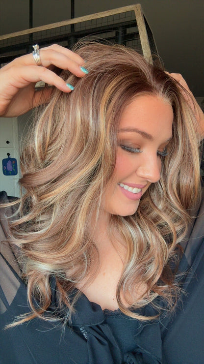 Dallas Caramel Swirl  Petite Lace Front Wig