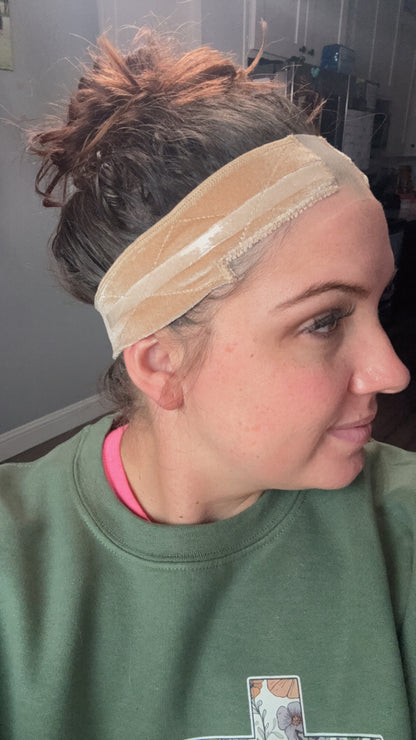 Beige  Wig Grip with Velcro