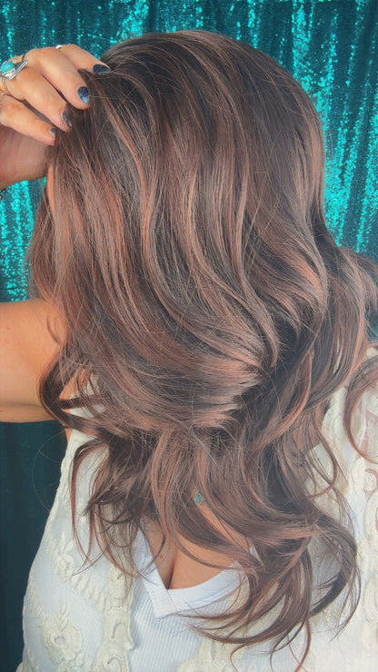 Ridley Rustic Mocha | 13x4 Lace Front | Free part | 130 density | 22 inches | Standard