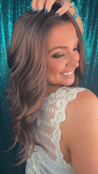 Ridley Rustic Mocha | 13x4 Lace Front | Free part | 130 density | 22 inches | Standard