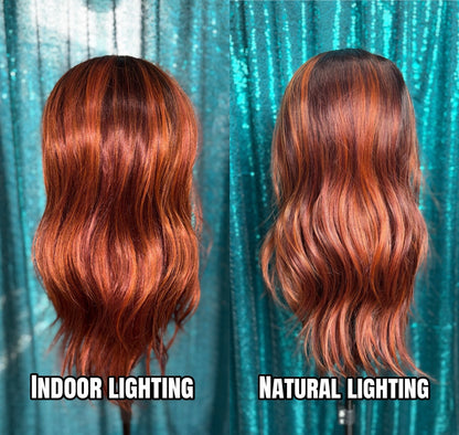 Sedona Sangria Spice (Standard) 13x4 lace Synthetic Wig