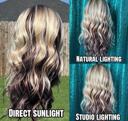 Skylar Painted Canyon | 13x4 Lace Front | Free Part | 130 % density  | 25 inches | Standard