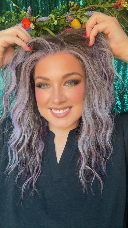 LENNOX Plum Eclipse Standard size Lace Front 13x4 Synthetic Wig