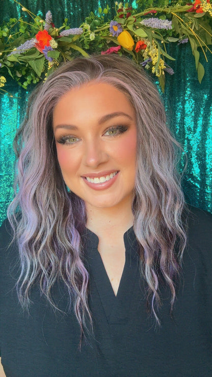 LENNOX Plum Eclipse Standard size Lace Front 13x4 Synthetic Wig