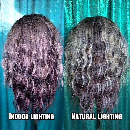 LENNOX Plum Eclipse Standard size Lace Front 13x4 Synthetic Wig