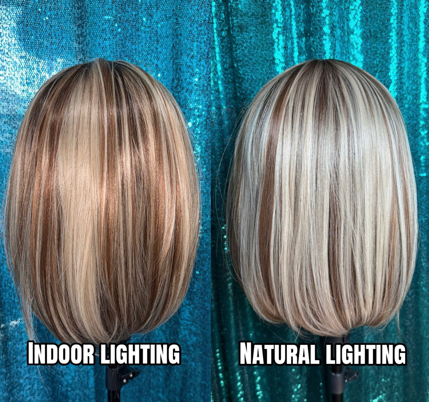 Mallory TX Linen Blonde Standard Size Synthetic Lace Front Wig 13x4